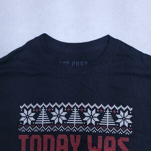 Ice Cube Christmas Casual Short Sleeve Graphic Pullover Shirt Mens Size M Black